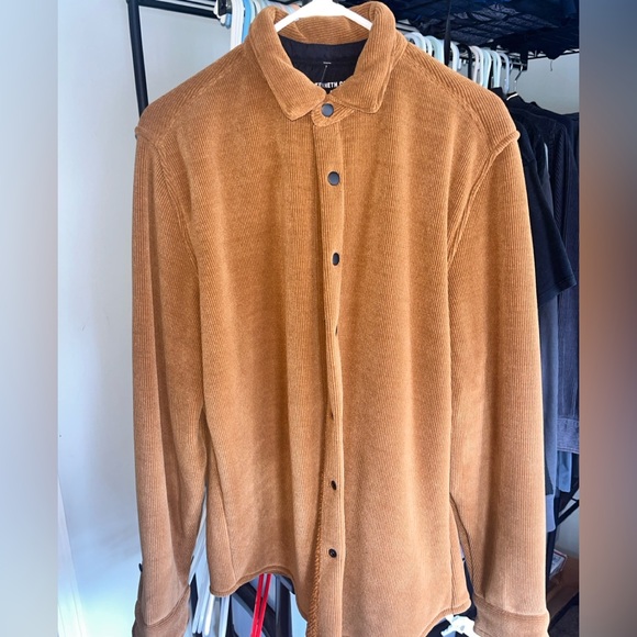 Kenneth Cole Other - Kenneth Cole Corduroy Sherpa Jacket - Rust Orange